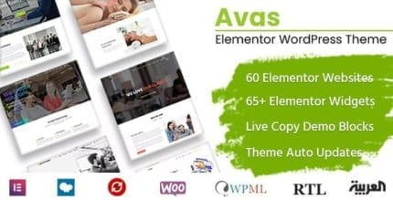 Avas – Multi-Purpose Elementor WordPress Theme