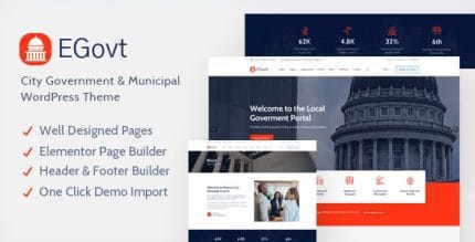 EGovt Theme – City Government WordPress Theme