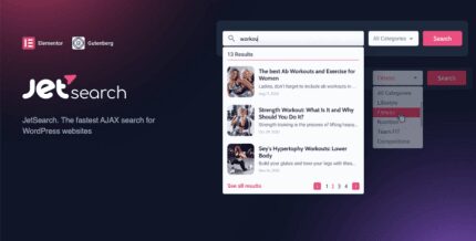 JetSearch – AJAX-Based Fast Search Widget for Elementor