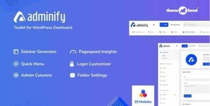 WP Adminify Pro – Customize & Supercharge Your WordPress Admin Dashboard