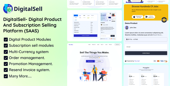 DigitalSell- Digital Product And Subscription Selling Platform