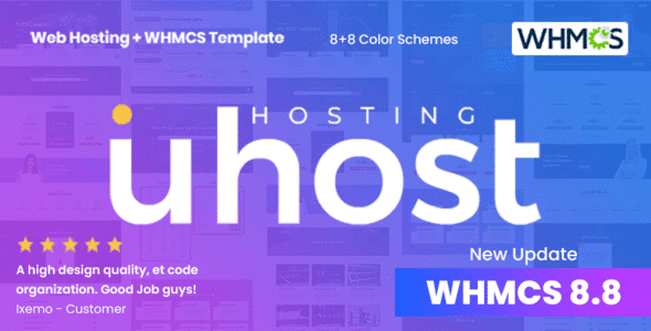 Uhost – Modern Web Hosting & WHMCS Template