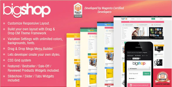 Gala BigShop Reponsive Magento Theme CE Gala BigShop Reponsive Magento Theme CE - Image 1
