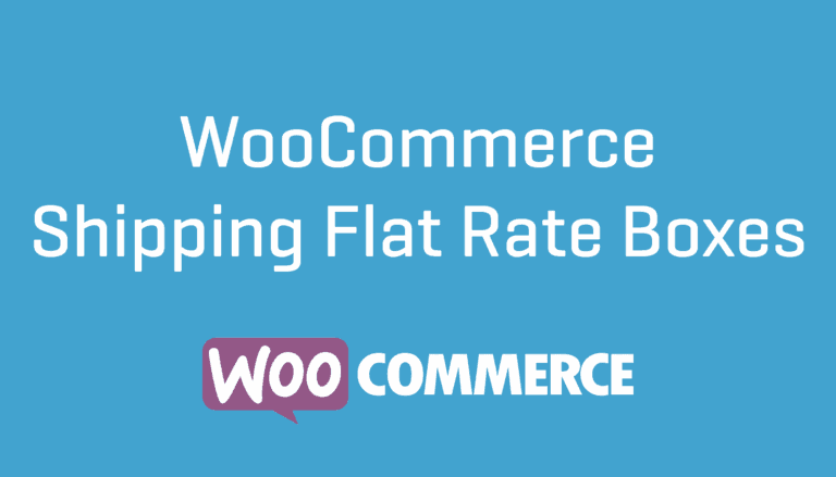 WooCommerce Flat Rate Box Shipping