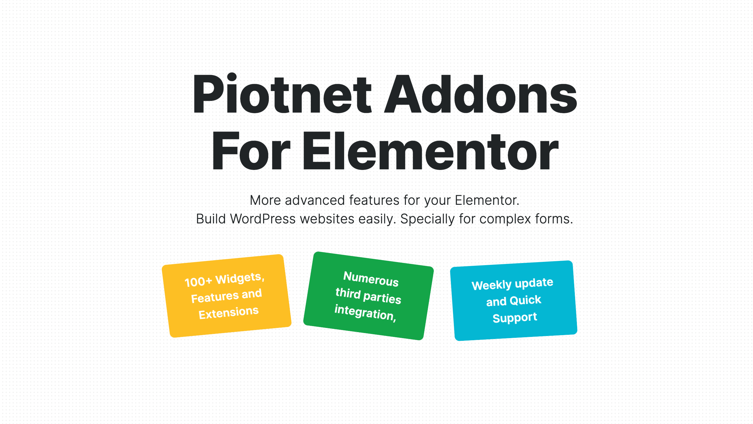 Piotnet Addons For Elementor Pro Piotnet Addons For Elementor Pro