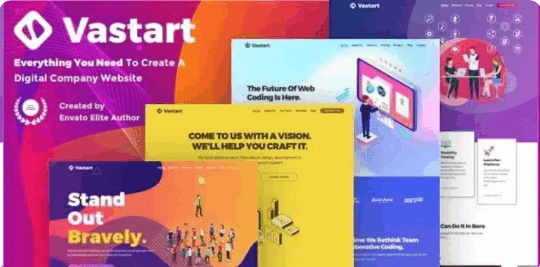 Vastart – Digital Company & Startup WordPress Theme